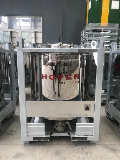 1000L SS304 Stainless Steel Tank and Storage Chemical Tote